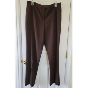 Jones New York Womens Pants Brown SZ 10 Platinum Collection Career Pant NWT